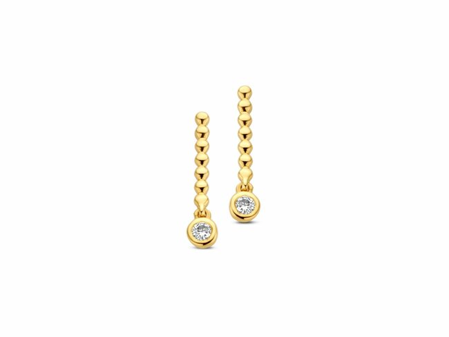 Loumya Gold 18K | Boucles d'Oreilles | Or Jaune | Diamants 0.070ct | 065786/A
