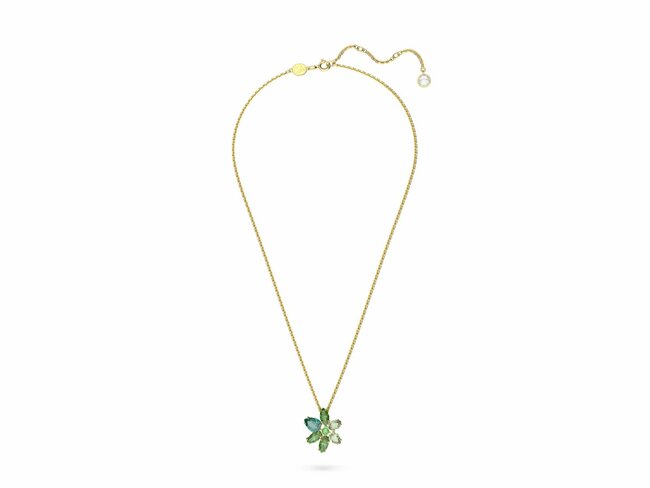 Swarovski | Collier | Gema | Fleur Verte | Métal Doré | 5658399 Swarovski | Collier | Gema | Fleur Verte | Métal Doré | 5658399