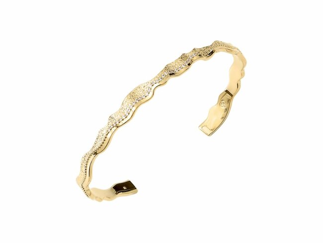 Saunier Arg. | Bangle | Plaqué Or | Oxyde de Zirconium | 7040378 01 Saunier Arg. | Bangle | Plaqué Or | Oxyde de Zirconium | 7040378 01
