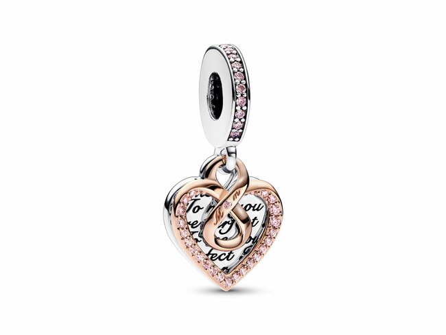 Pandora | Charm | Double Cœur Infini Bicolore | 782641C01