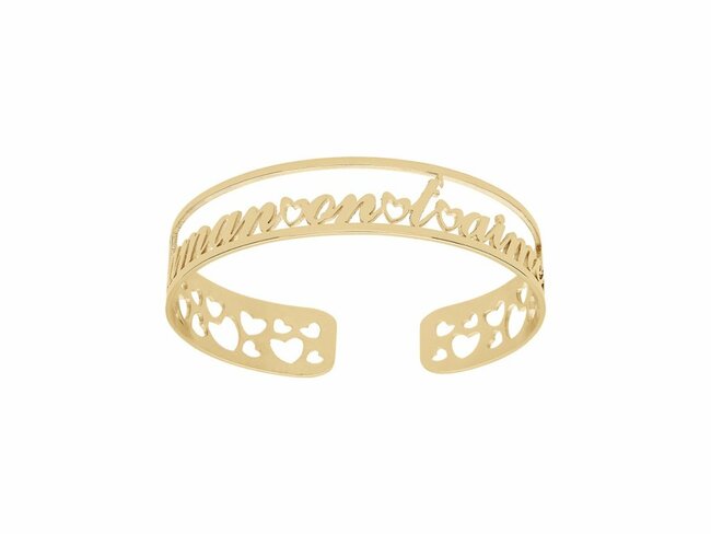 Loumya Steel | Bracelet | Acier Doré | Maman on t'aime | Coeurs | 121171J Loumya Steel | Bracelet | Acier Doré | Maman on t'aime | Coeurs | 121171J