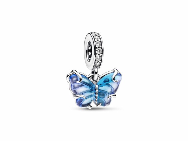 Pandora | Charm | Papillon en Verre de Murano Bleu | 792698C01