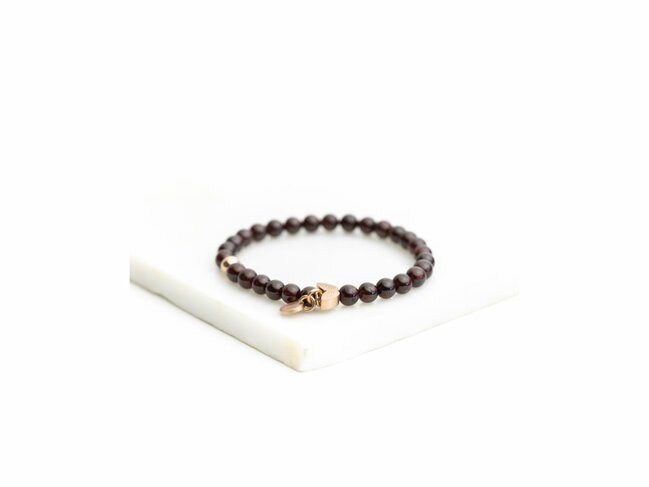 Didyma | Bracelet | Nea | Grenat | Rouge | Rosé | 6mm | NE10