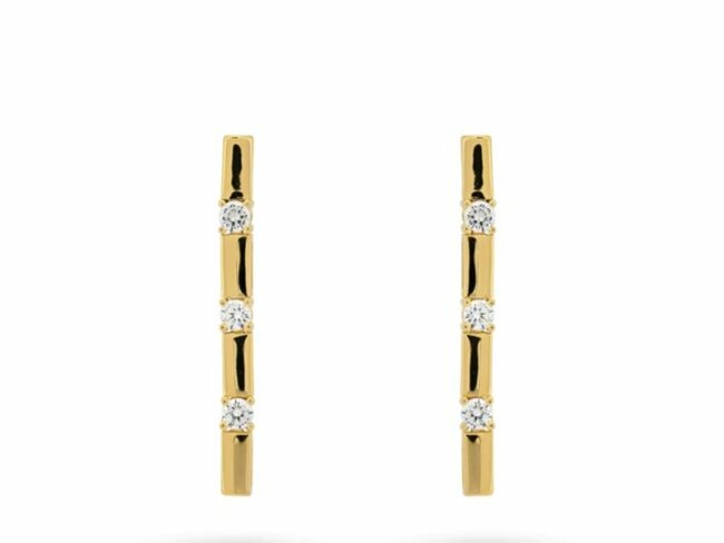 24 Kae | Boucles d'Oreilles | Plaqué Or | Oxyde de Zirconium | 42469Y 24 Kae | Boucles d'Oreilles | Plaqué Or | Oxyde de Zirconium | 42469Y