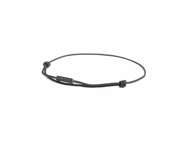 GEMINI | Bracelet | Talis | Nylon Noir | Titanium | Carbone Forgé | NYL22