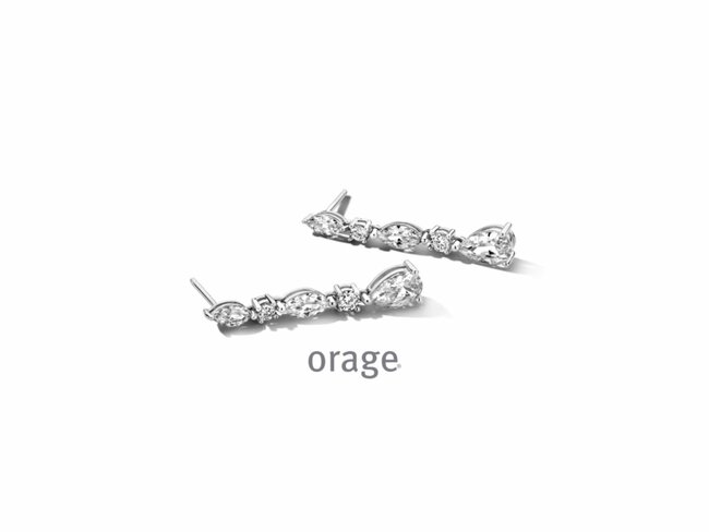 Orage | Boucles D'Oreilles | Argent | Oxyde De Zirconium | AW019