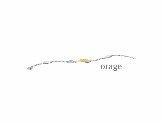 Orage | Bracelet | Argent | Bicolore | Oxyde De Zirconium | AW095