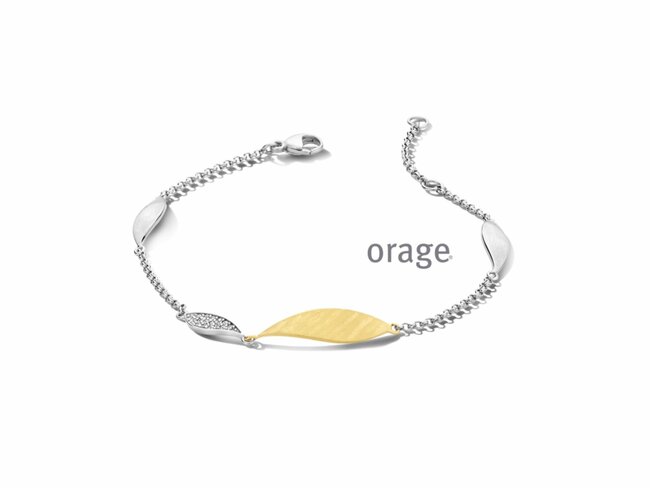 Orage | Bracelet | Argent | Bicolore | Oxyde De Zirconium | AW095
