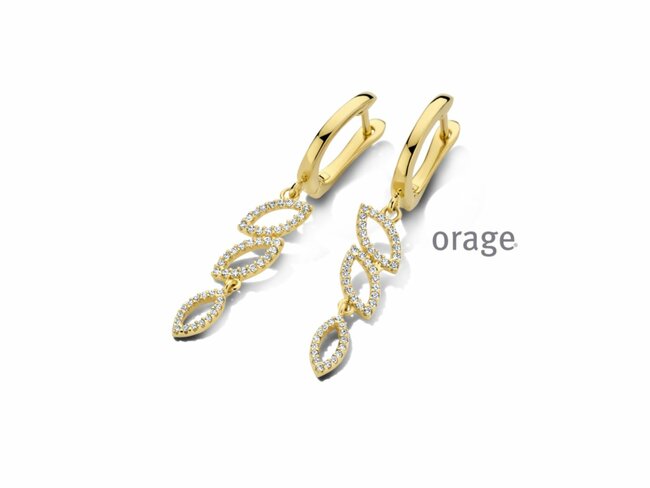 Orage | Boucles D'Oreilles | Plaqué Or | Oxyde De Zirconium | AW099 Orage | Boucles D'Oreilles | Plaqué Or | Oxyde De Zirconium | AW099