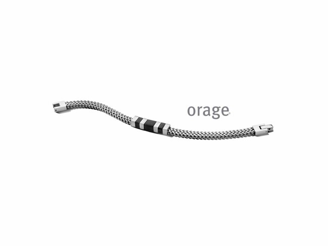 Orage | Bracelet | Acier | Noir | AW145