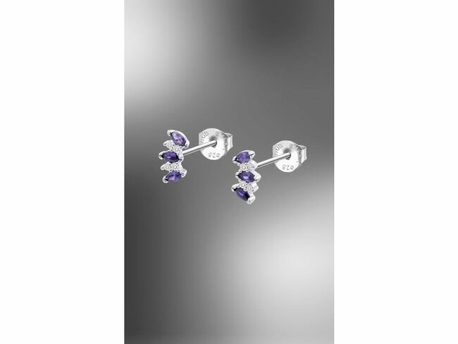Lotus Silver | Boucles d'Oreilles | Argent | Oxyde de Zirconium | LP3630-4/2