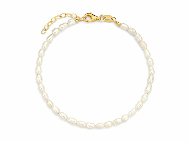 Naiomy Silver | Bracelet | Plaqué Or | Perle | N3X63