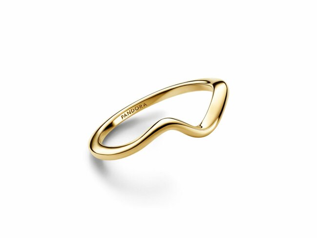 Pandora | Bague | Vague Polie | Dorée | 163095C00