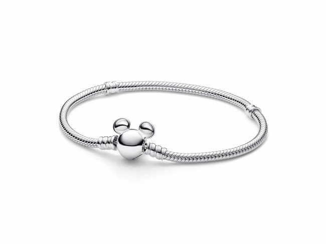 Pandora | Bracelet | Moments Disney| Maille Serpent Fermoir Mickey | 593061C00