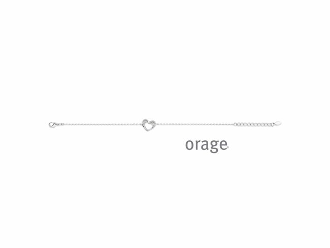 Orage | Bracelet | Argent | Oxyde de Zirconium | Coeur | AW246