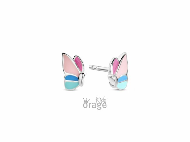 Orage Kids | Boucles D'Oreilles | Argent | Papillon | K2754