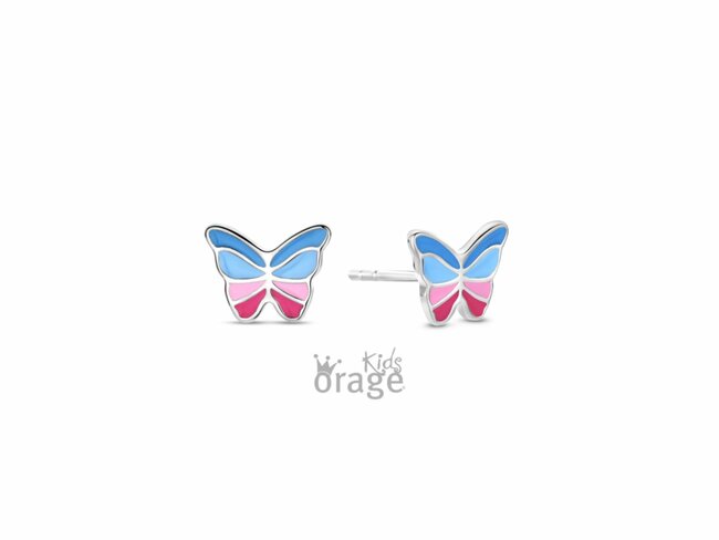 Orage Kids | Boucles D'Oreilles | Argent | Papillon | K2756