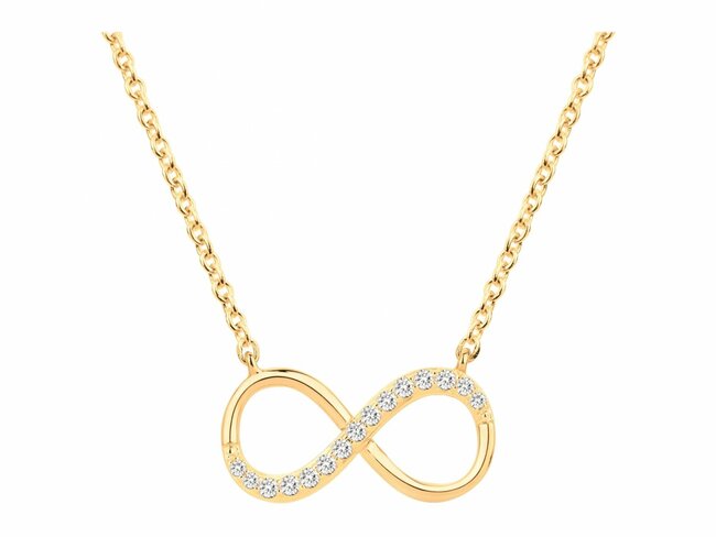 Loumya Silver | Collier | Plaqué Or | Oxyde de Zirconium | Infini | 76700001