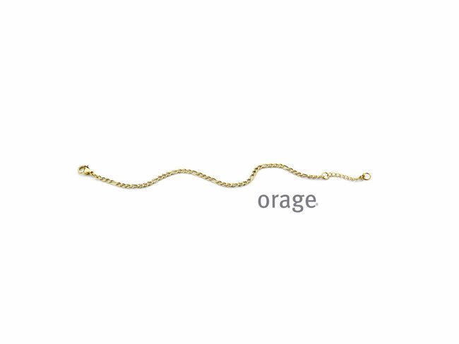 Orage | Bracelet | Acier Doré | Figaro | AW340