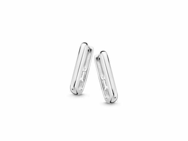 Naiomy Silver | Boucles d'Oreilles | Créoles | Argent |  8x20mm | N4I55