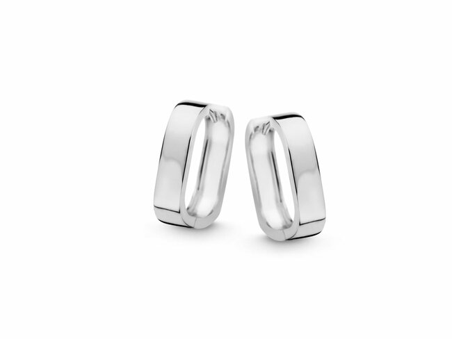 Naiomy Silver | Boucles d'Oreilles | Créoles | Argent | 17x19mm | N4I69