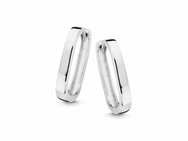 Naiomy Silver | Boucles d'Oreilles | Créoles | Argent | 19.5x17.5mm | N4I67