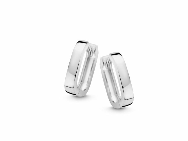Naiomy Silver | Boucles d'Oreilles | Créoles | Argent | 15x13mm |  N4I65