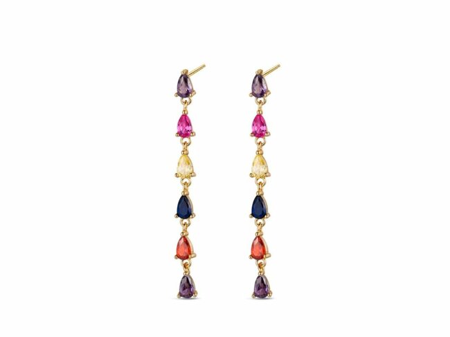 Loumya Silver | Boucles D'Oreilles | Plaqué Or | Oxyde De Zirconium | 9117213