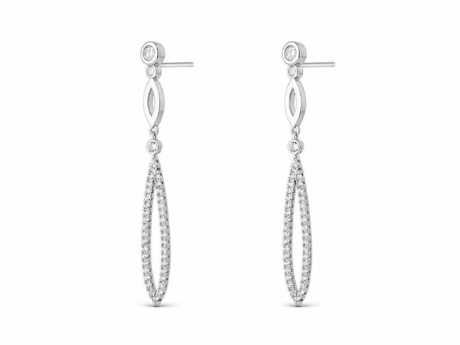 Loumya Silver | Boucles D'Oreilles | Argent | Oxyde De Zirconium | 9116541