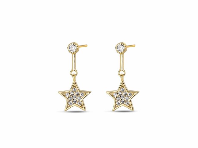 Loumya Silver | Boucles d'Oreilles | Plaqué Or | Oxyde De Zirconium | 9117936