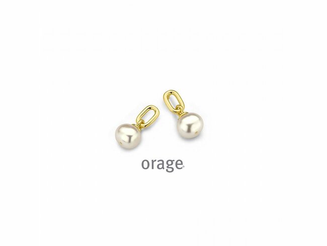 Orage | Boucles d'oreilles | Plaqué or | Perles eau douce |O/6203