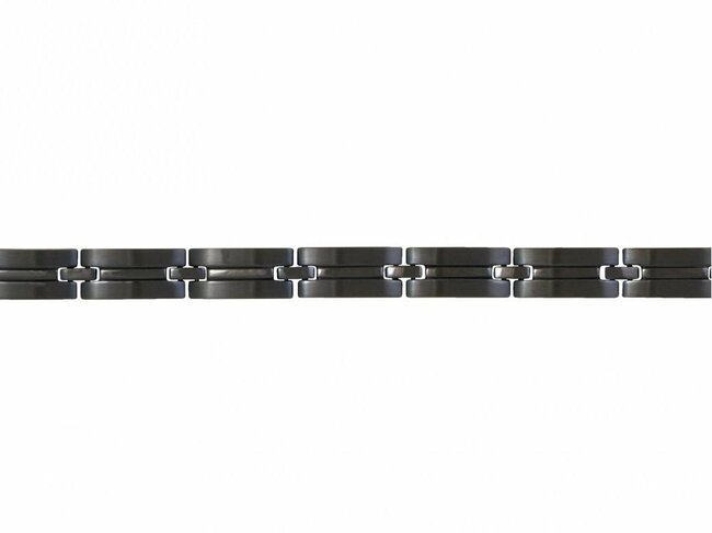 Phebus | Bracelet | Acier Inoxydable | Mat | Brillant | Noir | 35-0707-N