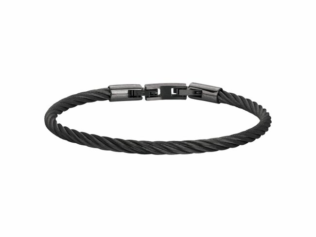 Phebus | Bracelet | Rigide | Acier Noir | Vintage | 35-1145