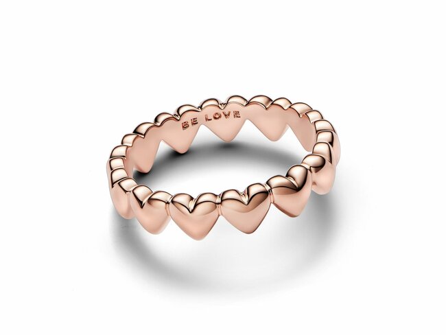 Pandora | Bague | Plaqué Or | Rosé | Coeurs 183427C00