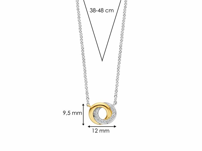 Ti Sento | Collier | Argent Bicolore | Oxyde De Zirconium | 3915ZY