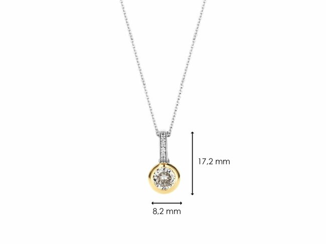 Ti Sento | Collier | Argent Bicolore | Oxyde De Zirconium | 6739ZY