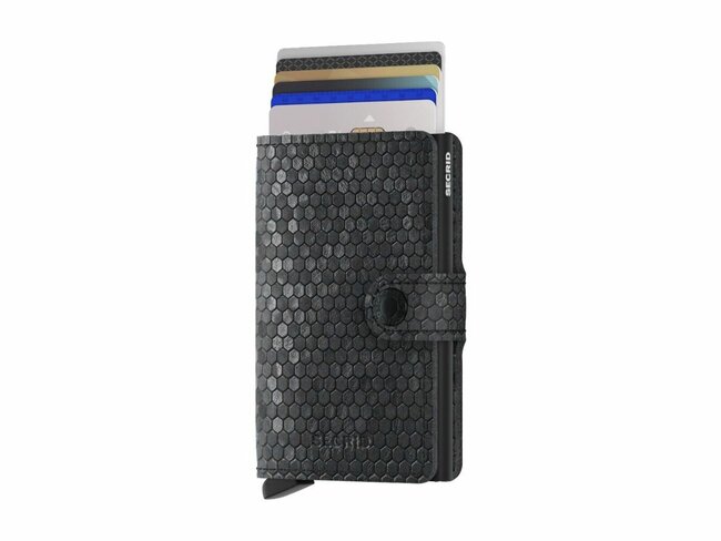 Secrid | Porte-Cartes | Miniwallet | Hexagon | MHe Hexagon Black