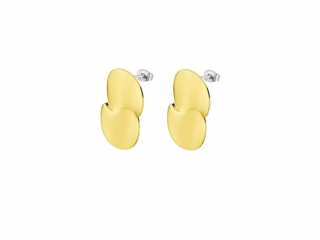 Lotus Style | Boucles d'Oreilles | Acier Inoxydable| Doré | LS2435/4/2