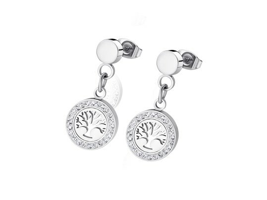 Lotus Style | Boucles d'oreilles | Acier Inoxydable | Arbre De Vie |  LS1869-4/1