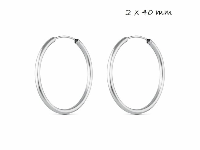 Loumya Silver | Boucles d'Oreilles | Créoles | Argent | 9100253