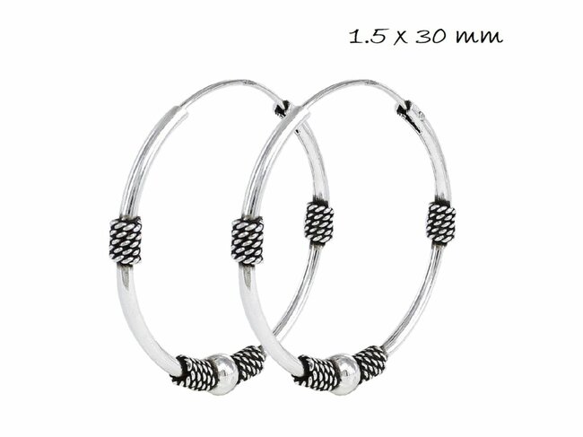 Loumya Teens | Boucles d'Oreilles | Créoles | Argent | 9112859