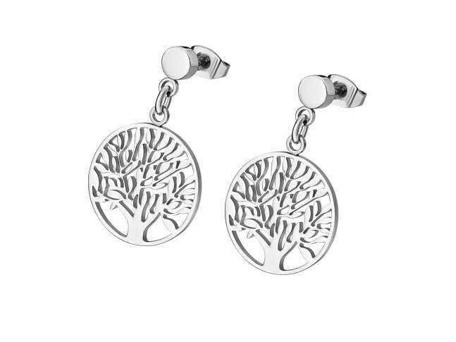 Lotus Style | Boucles d'Oreilles | Acier Inoxydable | Arbre de Vie | LS1898/4/1