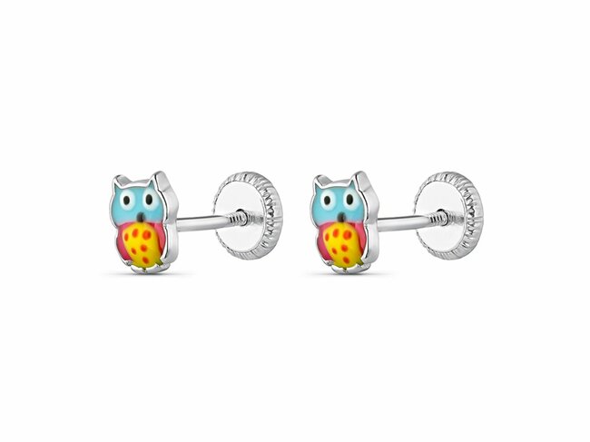 Loumya Silver | Boucles d'Oreilles | Enfants | Argent | Hiboux | 9104370