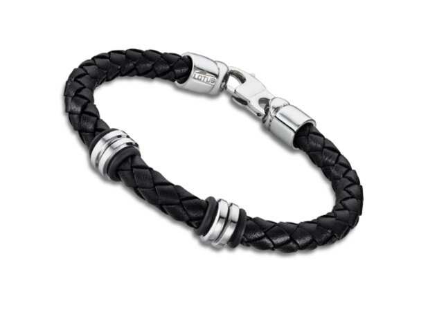 Lotus Style | Bracelet | Acier Inoxydable | Cuir Brun | LS2093/2/2