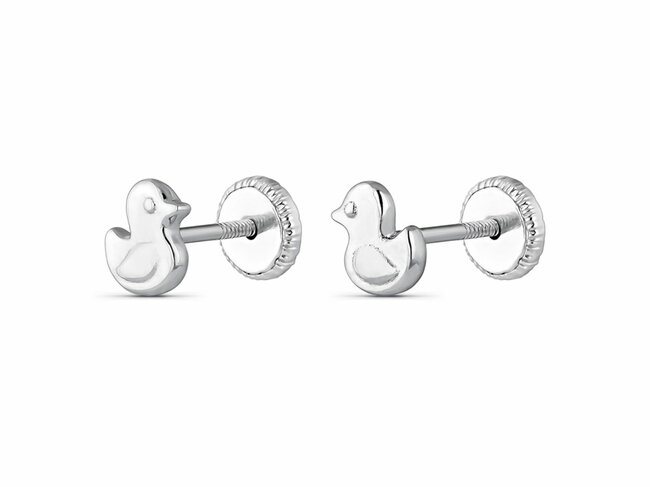 Loumya Silver | Boucles d'Oreilles | Enfants | Argent | Canards | 9104353