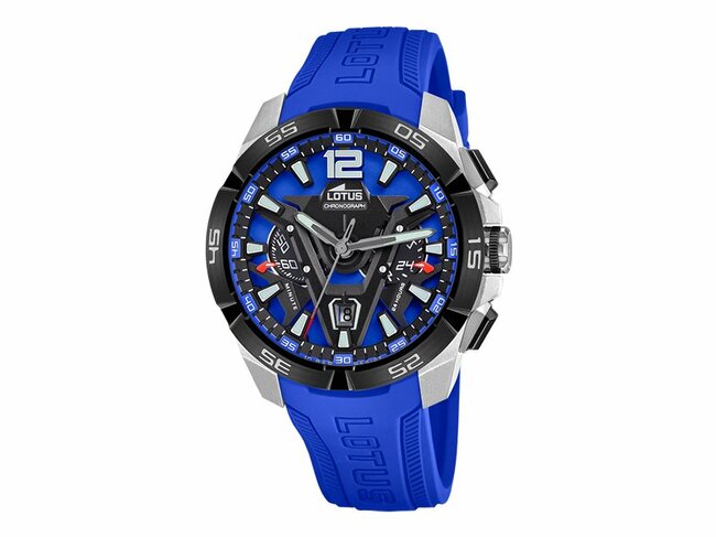 Lotus | Homme | Vortex | Quartz | Chrono | Silicone Bleu | 45.3mm | 18944/4