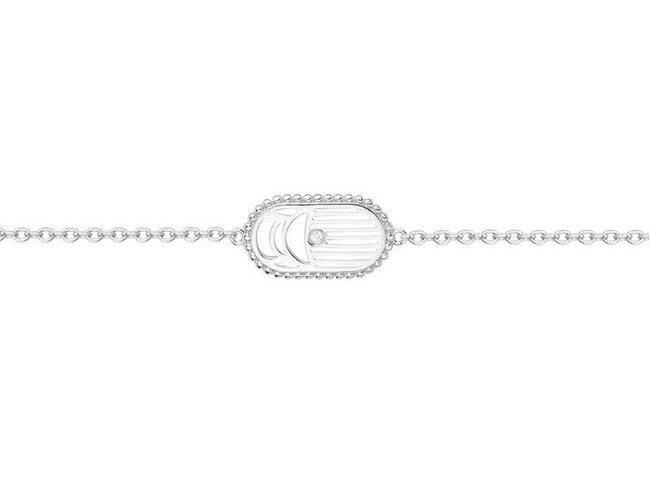 La Garçonne Diamant | Bracelet | Argent | Diamant 0.015ct | Scarabée | 20300041