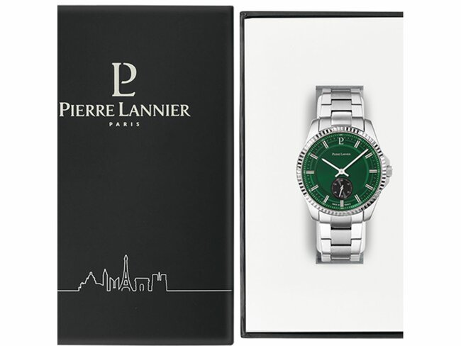 Pierre Lannier | Homme | Quartz | Acier Inoxydable | Vert | 40mm | 246G171