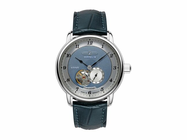 Orage | Homme | Automatique | Cuir Bleu | Bleu | 40mm | 8566-3