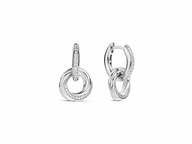 Ti Sento | Boucles d'Oreilles | Argent | Oxyde de Zirconium | ø13mm | 7977ZI